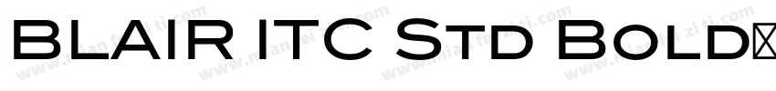 BLAIR ITC Std Bold转换字体转换